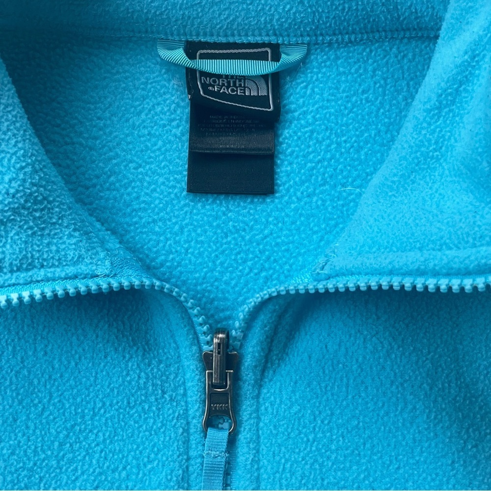 The North Face Turquoise Fleece Jacket - Picture 5 of 11